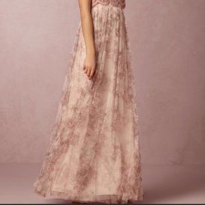 Jenny Yoo "Louise" Lavender Floral Tulle Skirt